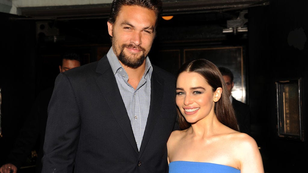 ‘Game of Thrones’ stars Jason Momoa and Emilia Clarke reunite: ‘When your sun and stars rolls into town’
