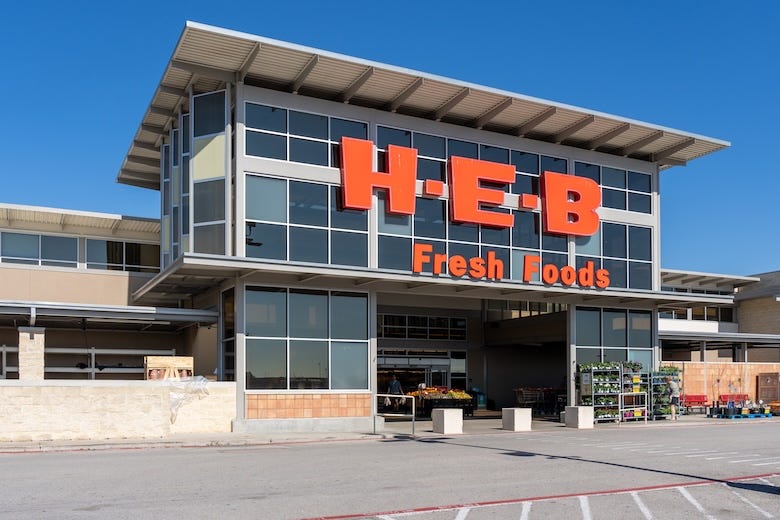 An H-E-B supermarket store in Pearland, Texas