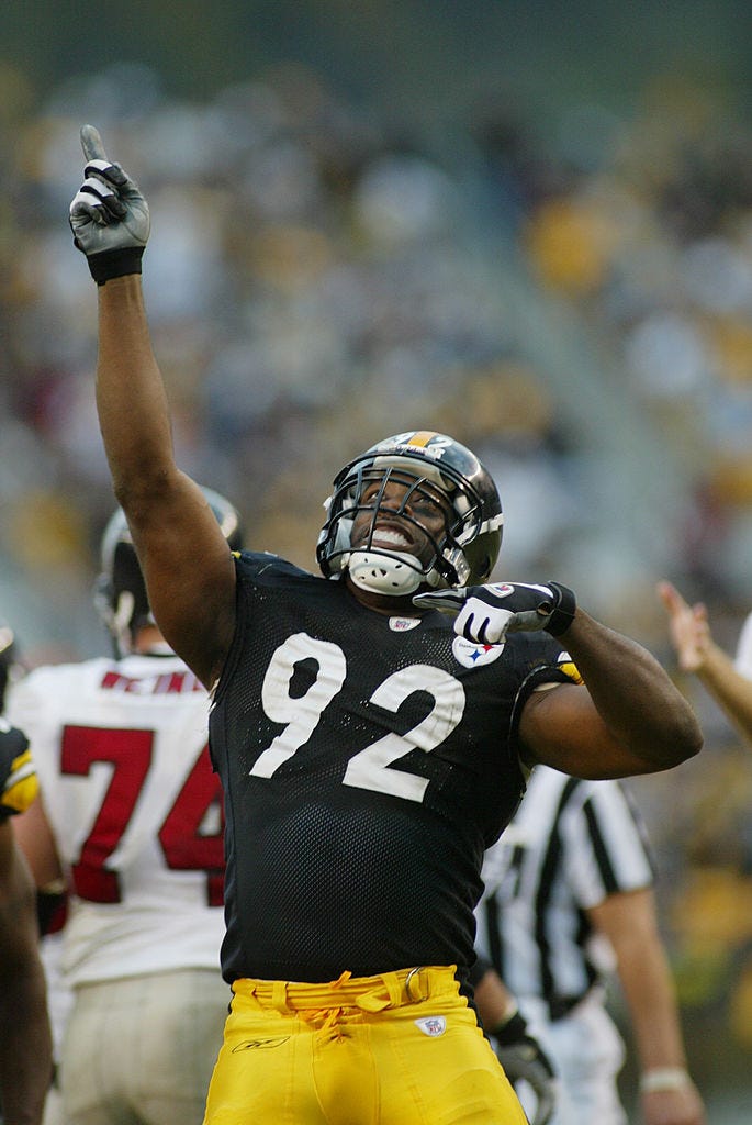 Jason Gildon pointing up