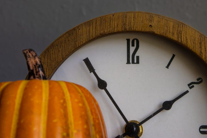 clock pumpkin