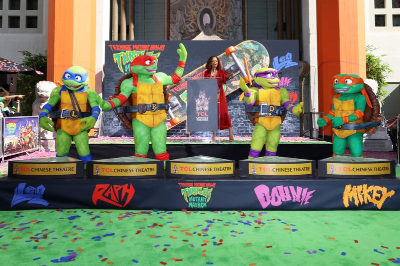Teenage Mutant Ninja Turtles cemented at the TCL Chinese Theatre