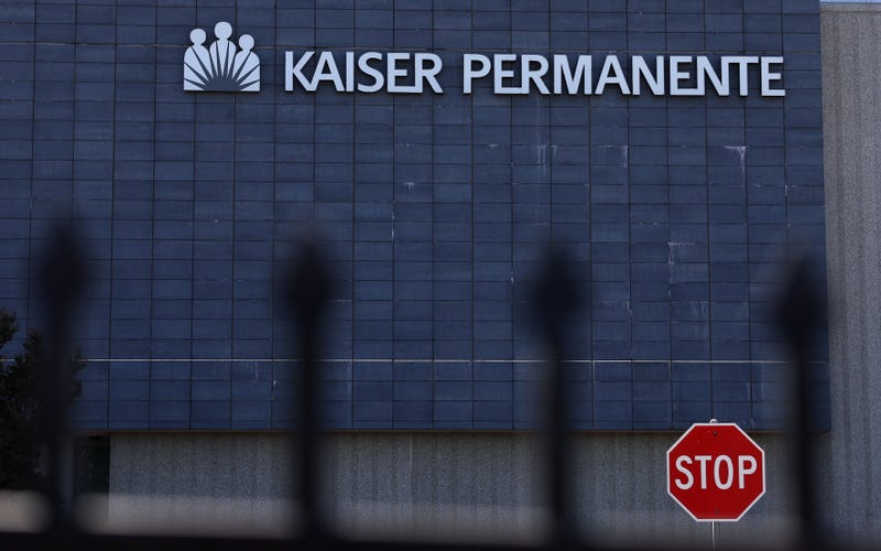 A sign is posted on the exterior of the Kaiser Permanente Vallejo Medical Center on September 08, 2023 in Vallejo, California.
