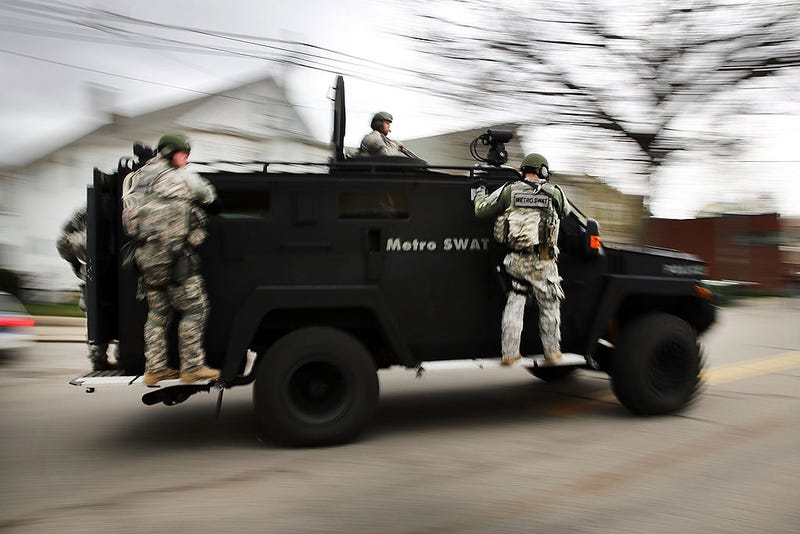 Members of a police S.W.A.T. team.