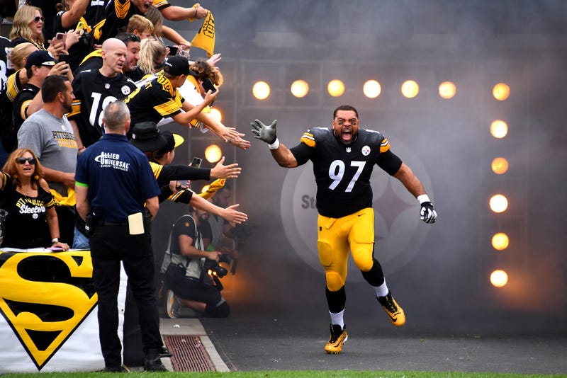Cam Heyward coming out of the tunnel