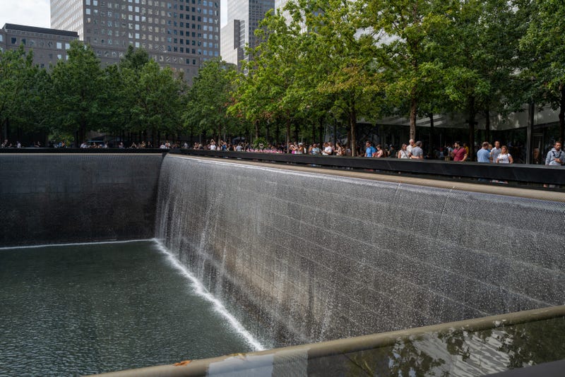 The man jumped 30 feet into the shallow water of the reflecting pool, police said