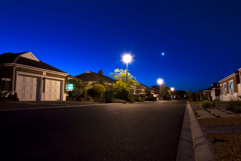 Neighborhood at night