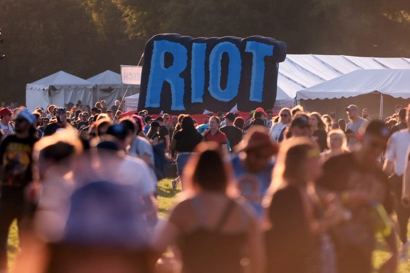 A general view of crowds during Riot Fest 2023 at Douglass Park on Setp. 15, 2023, in Chicago.