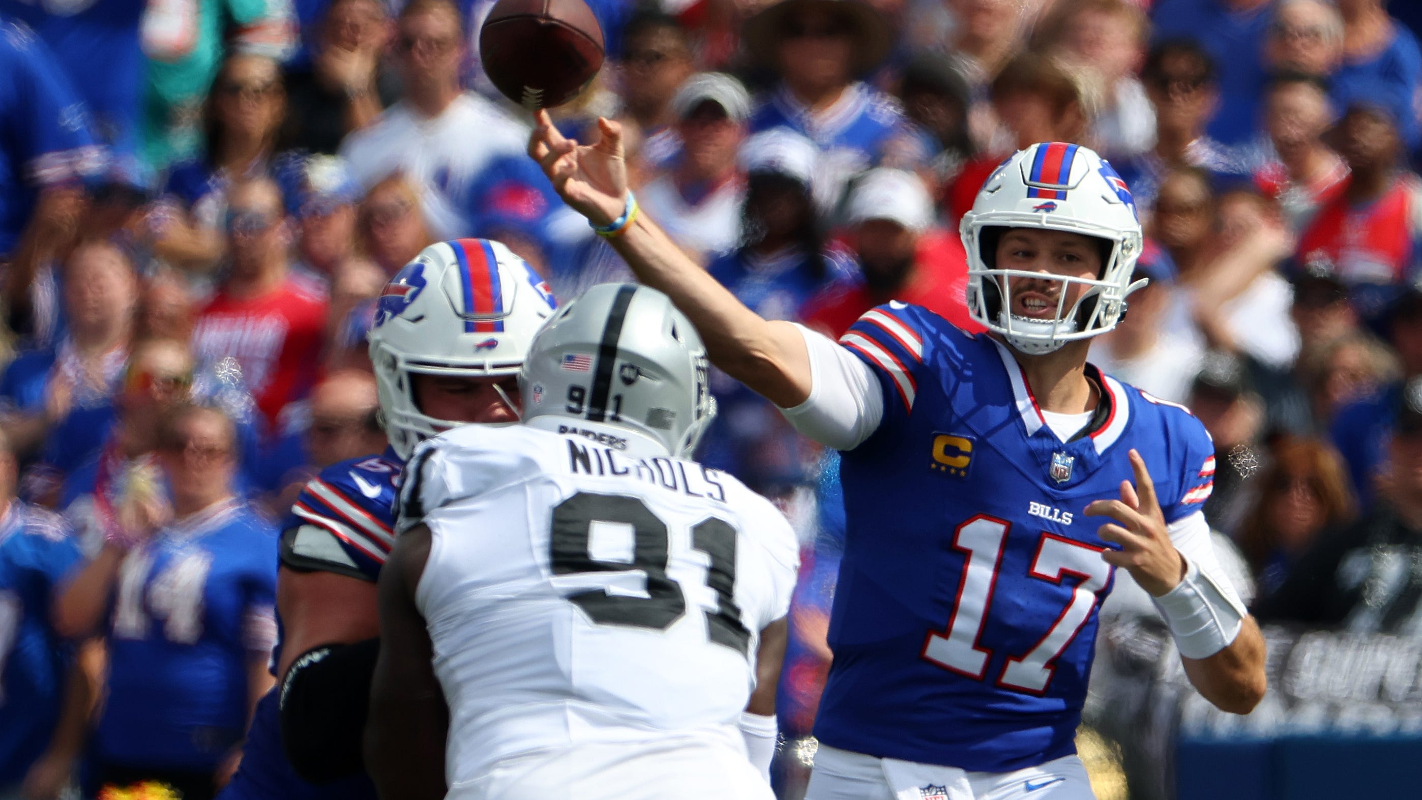 Josh Allen named AFC Offensive Player of the Week following Week 2 win over Raiders