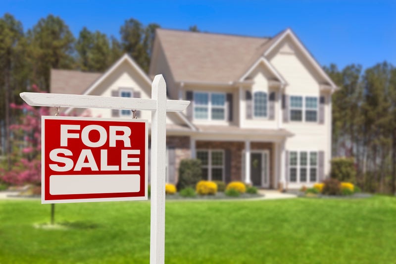 House for sale stock photo. 