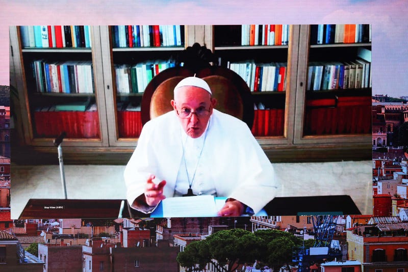  Pope Francis speaks during the Clinton Global Initiative (CGI)