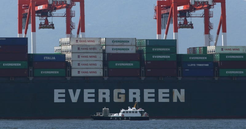 Evergreen container ship