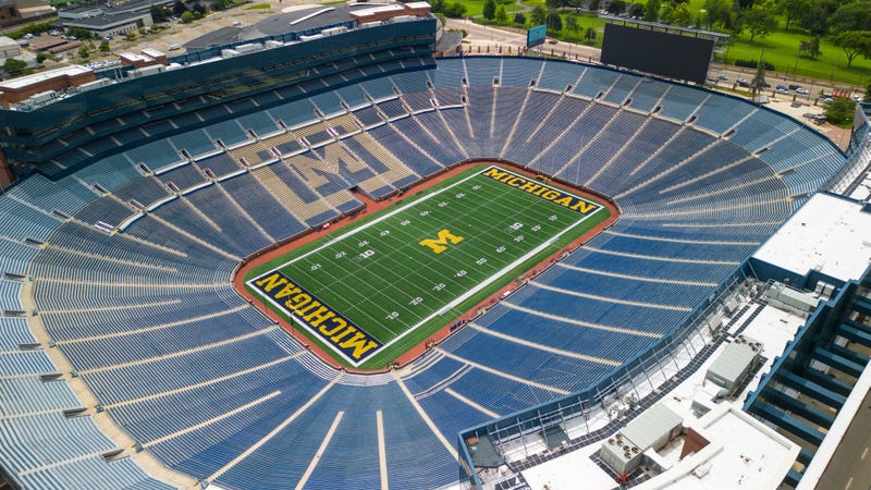 Ann Arbor, United States – July 10, 2023: "The Big House" Stadium at University of Michigan in Ann Arbor, MI. Home to the Michigan Wolverines Football Team