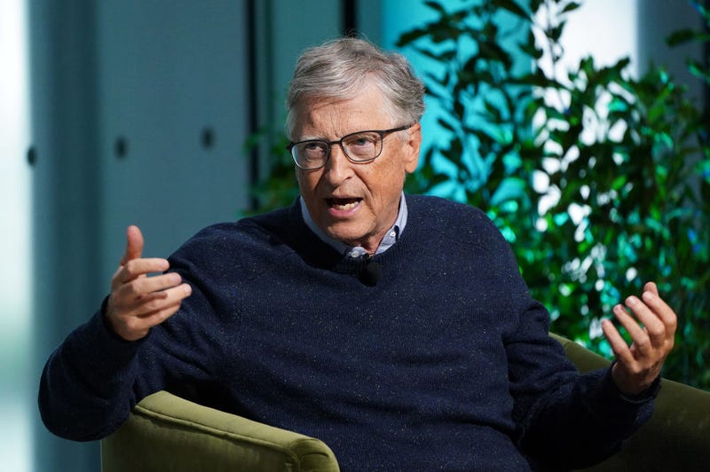 Bill Gates, Founder of Breakthrough Energy and Co-Chair of the Bill & Melinda Gates Foundation, speaks onstage at The New York Times Climate Forward Summit 2023 at The Times Center on September 21, 2023 in New York City. (Photo by Bennett Raglin/Getty Images for The New York Times)