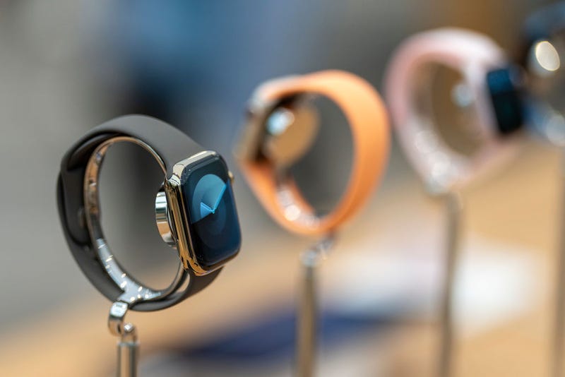 The Apple Watch Series 9 on display in store on September 22, 2023 in Milan, Italy.