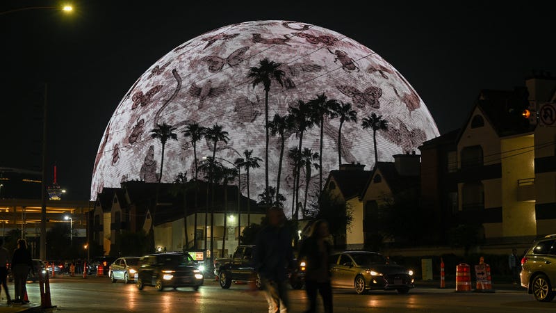 The Sphere in Las Vegas during the opening night with U2:UV Achtung Baby Live