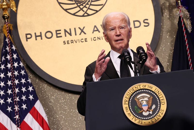 President Joe Biden speaks onstage at the Congressional Black Caucus Foundation annual Legislative Conference National Town Hall on September 23, 2023 in Washington, DC.