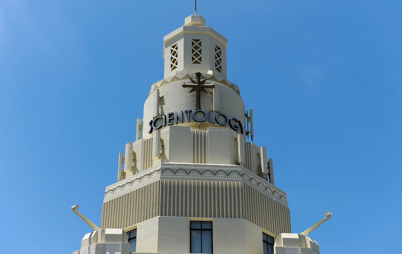 General view of the Church of Scientology community center in the neighborhood of South Los Angeles on June 5, 2013 in Los Angeles, California.