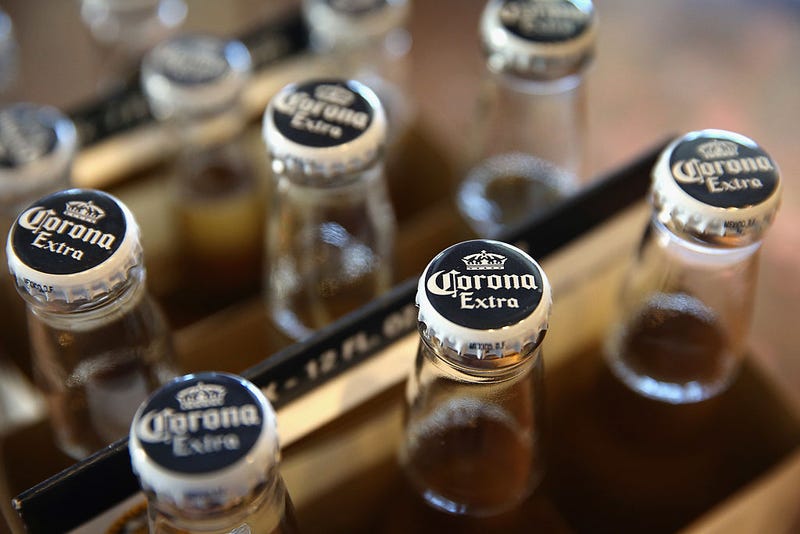 In this photo illustration, bottles of Corona beer are shown on June 7, 2013 in Chicago, Illinois.