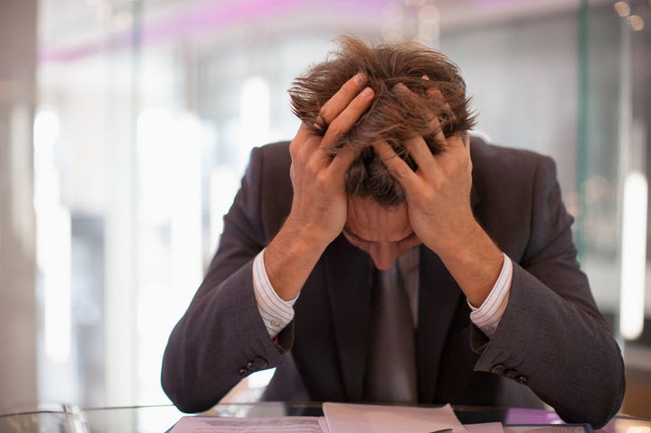 stressed worker