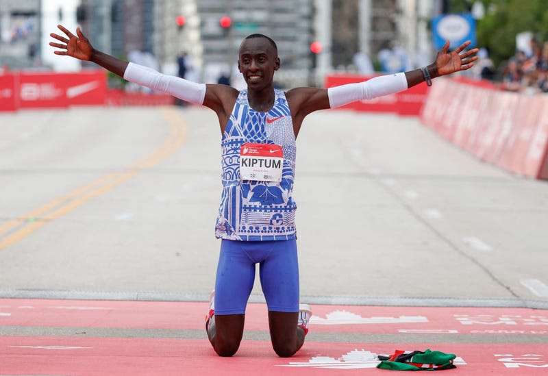 Chicago Marathon winner Kelvin Kiptum