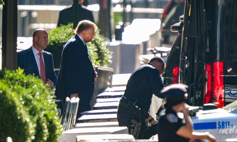 Donald Trump departs Trump Tower on Oct. 2, 2023