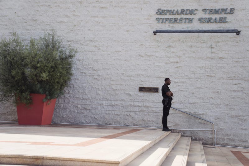Security at a synagogue