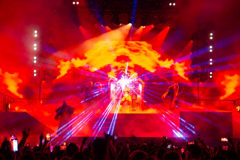 Kim Petras performs onstage during her sold-out show at The Brooklyn Mirage for 'Feed The Beast World Tour' on October 09, 2023.