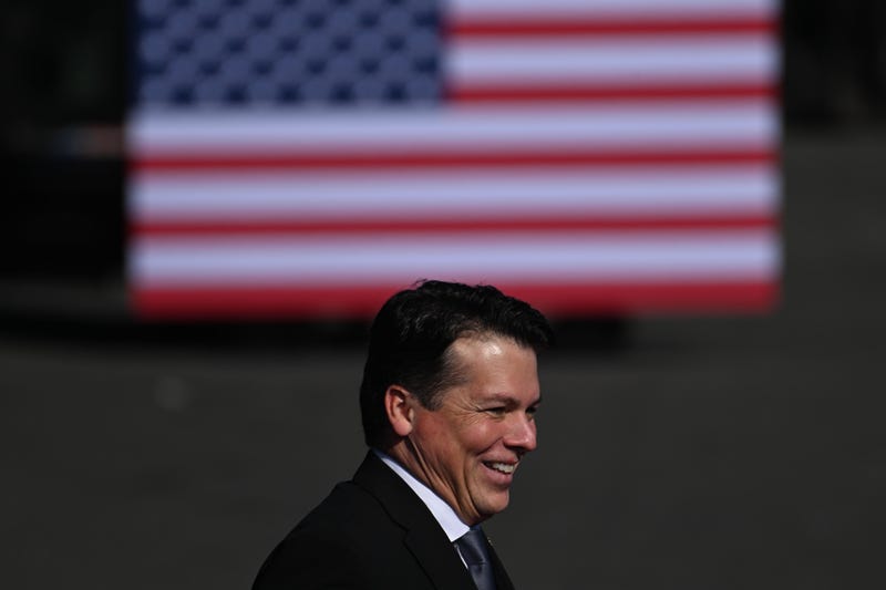 Rep. Brendan Boyle at a recent President Biden rally in Philadelphia.