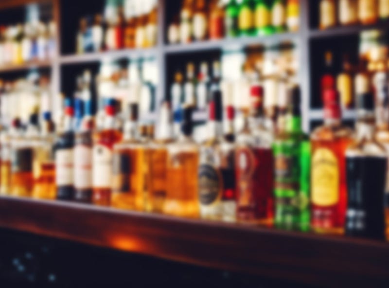 Liquor bottles