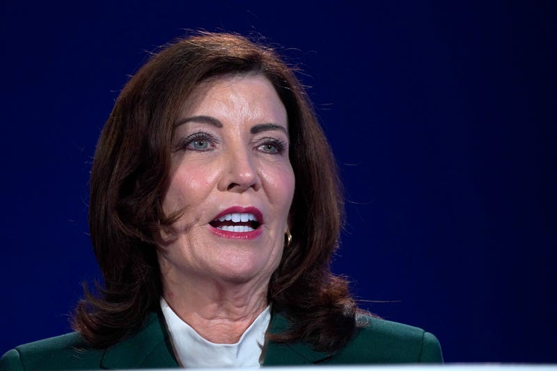Gov. Kathy Hochul speaks onstage at the 2023 Concordia Annual Summit at Sheraton New York on Sept. 19, 2023 in New York City.