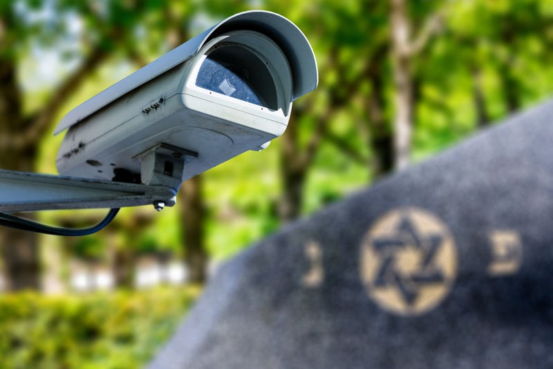 Security camera at a Jewish space