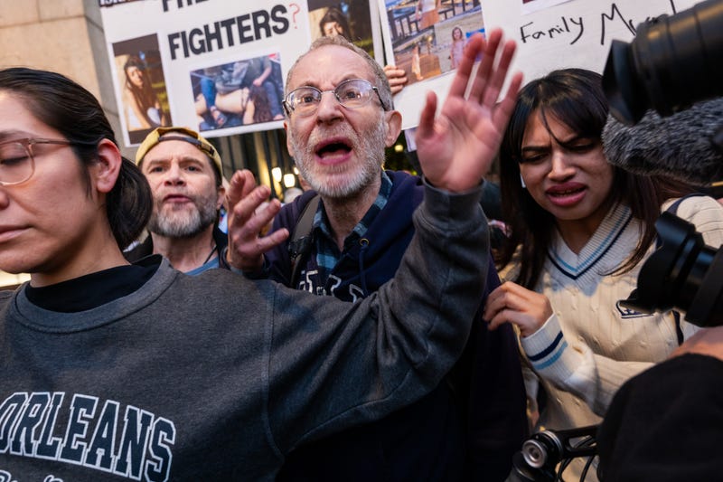Supporters of both Israel and Palestine demonstrate at Columbia University on Oct. 12, 2023. Demonstrations related to the war have been widespread across New York City this month