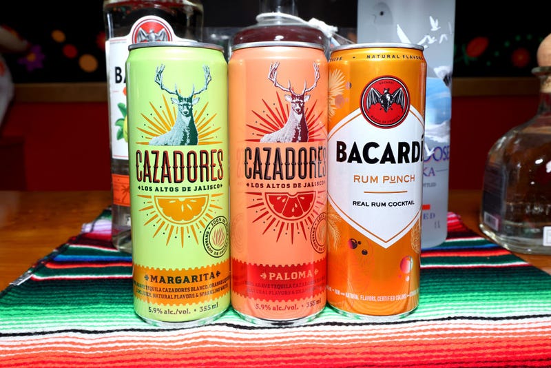 A view of canned cocktails during the Food Network New York City Wine & Food Festival