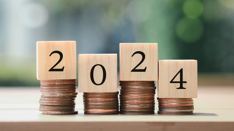 2024 economy growth concept - stock photo