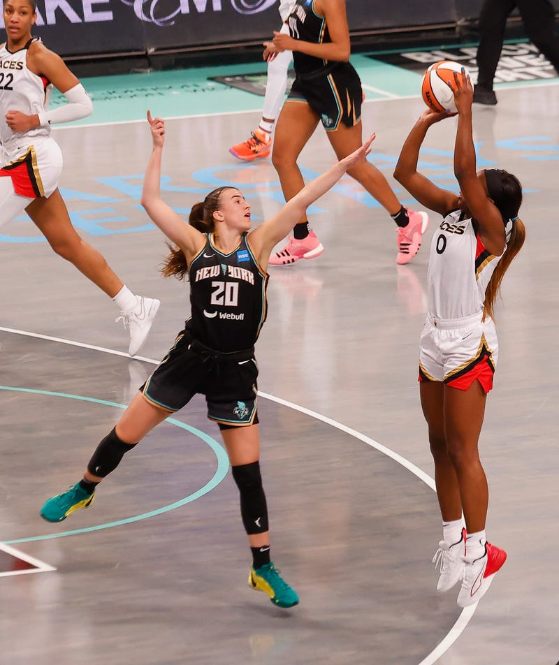 The Las Vegas Aces lead the WNBA Finals Series 2-1 as they play Game 4 in NY Wednesday night.