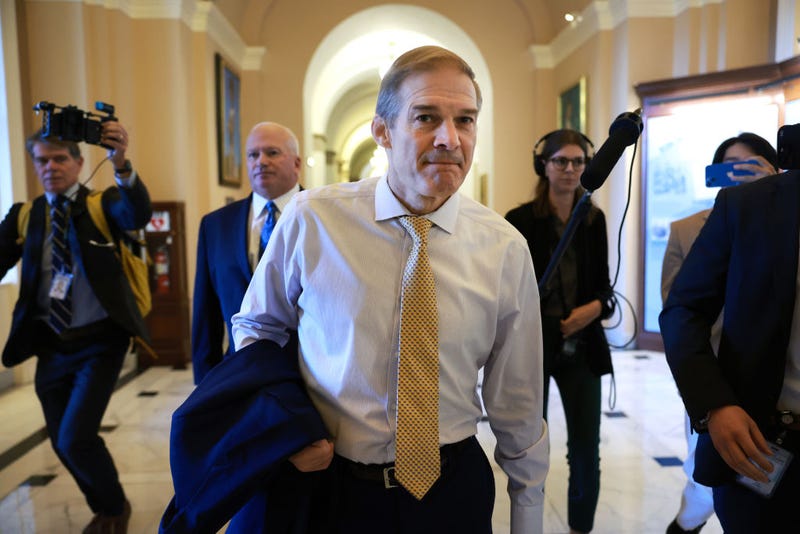 U.S. Rep. Jim Jordan (R-OH) walks to the House chambers ahead of today's planned vote for Speaker of the House in the House of Representatives at the U.S. Capitol on October 17, 2023 in Washington, DC. The House has been without an elected leader since Rep. Kevin McCarthy (R-CA) was ousted from the speakership on October 4 in an move led by a small group of conservative members of his own party. (Photo by Joe Raedle/Getty Images)