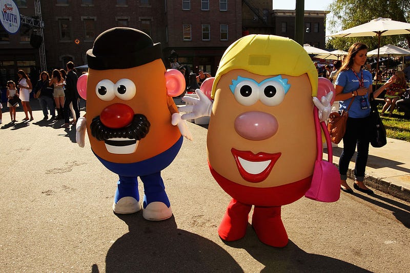 Mr. Potato Head goes gender neural 
