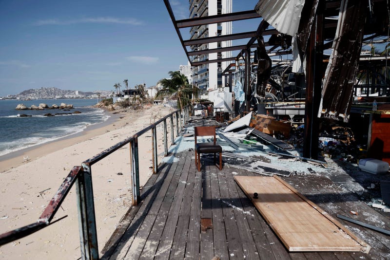 View of damages following the passage of Hurricane Otis in Acapulco, Guerrero State, Mexico, on Oct. 26, 2023.