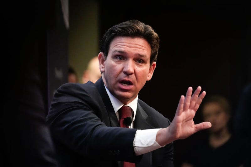 Republican presidential candidate Florida Gov Ron DeSantis speaks at the Heritage Foundation on October 27, 2023 in Washington, DC. DeSantis spoke on a range of topics, including the U.S. alliance with Israel and global competition with China. (Photo by Drew Angerer/Getty Images)