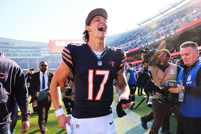 Tyson Bagent #17 of the Chicago Bears