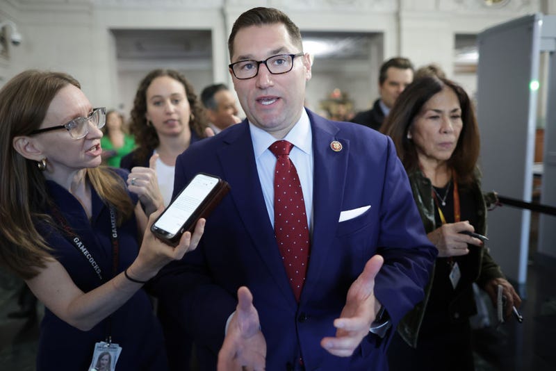  Rep. Guy Reschenthaler (R-PA) speaks to reporters in the Longworth House Office Building on Capitol Hill on October 24, 2023 in Washington, DC. 