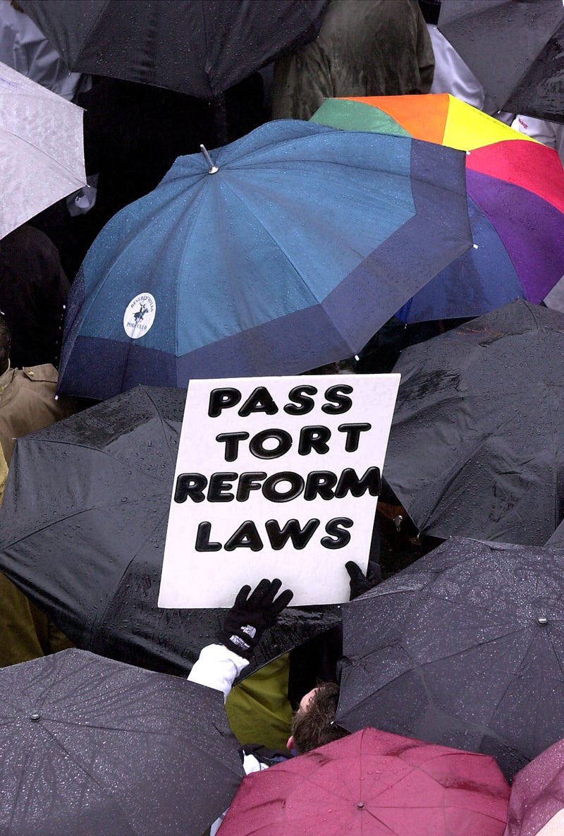 insurance reform protester