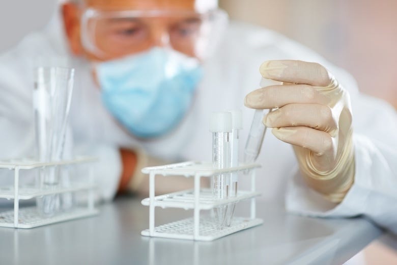 Scientist working in a lab