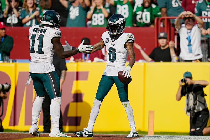 A.J. Brown and DeVonta Smith