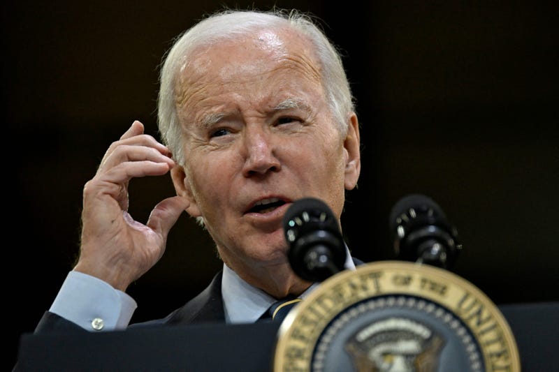 President Joe Biden delivers remarks on his "Bidenomics" economic agenda and his "Investing in America" agenda at an Amtrak facility in New Castle County, Del., on Nov. 6, 2023.