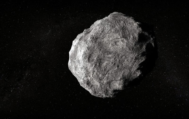 Asteroid in space.