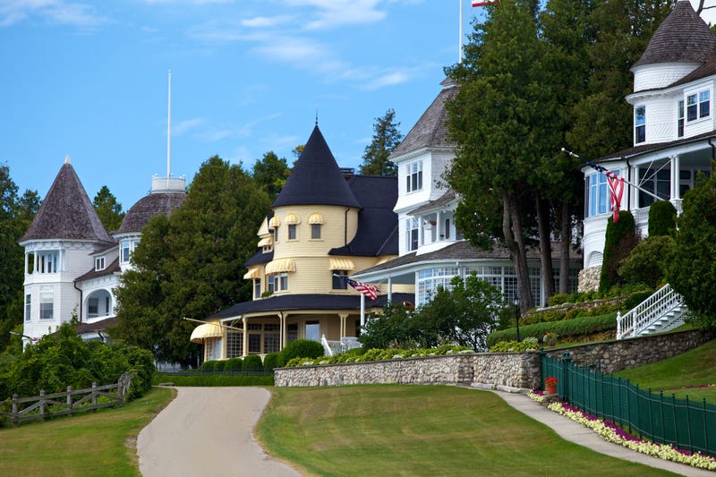 A massive blaze destroyed one Mackinac Island home built in 1900, leaving behind very little beyond charred wood and ash, fire officials said on Tuesday.