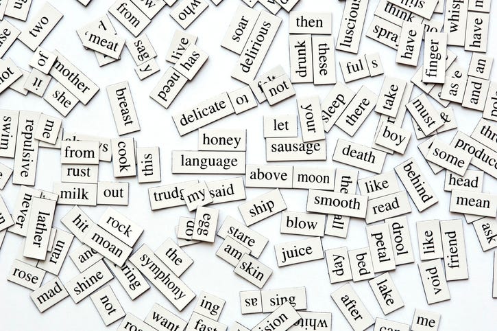 Random words. 