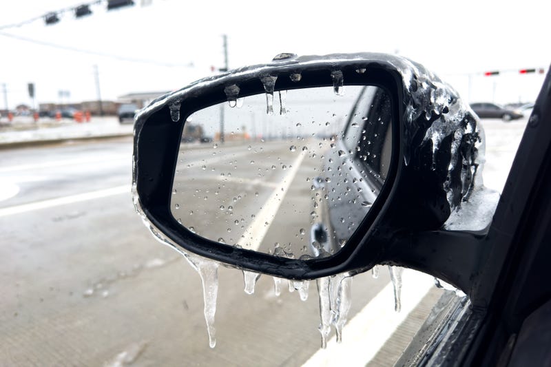 Ice on a car