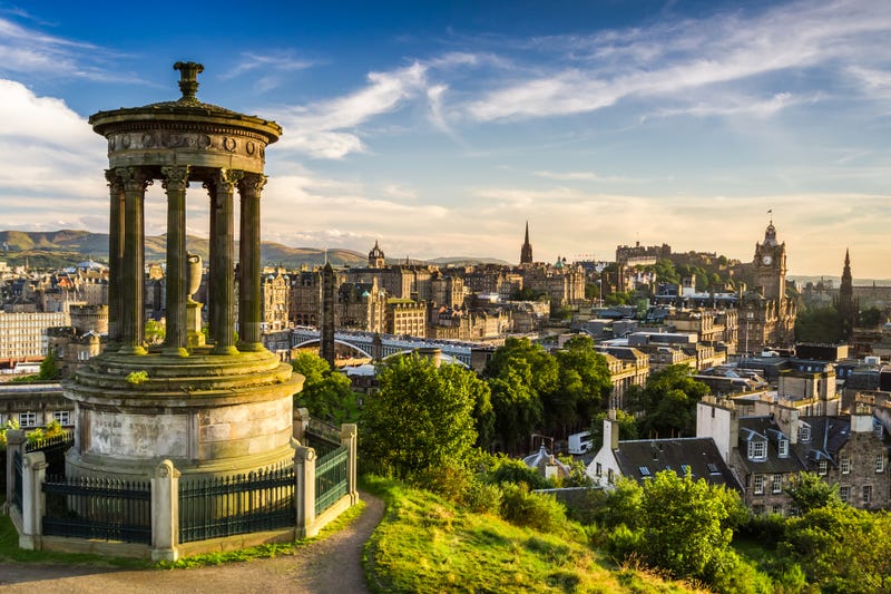 Edinburgh, Scotland, where many students from Arcadia University study abroad.